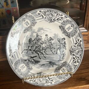 Boch Freres La Louviere Napoleanic Wars Commemorative Plate